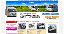 Desktop Screenshot of camping-cars-occasion.fr